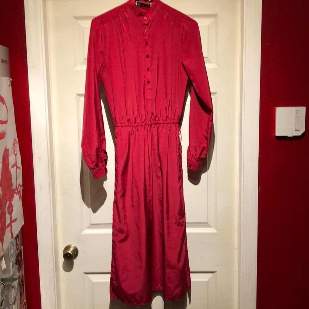 Chaus Vintage red long sleeve dress 5/6